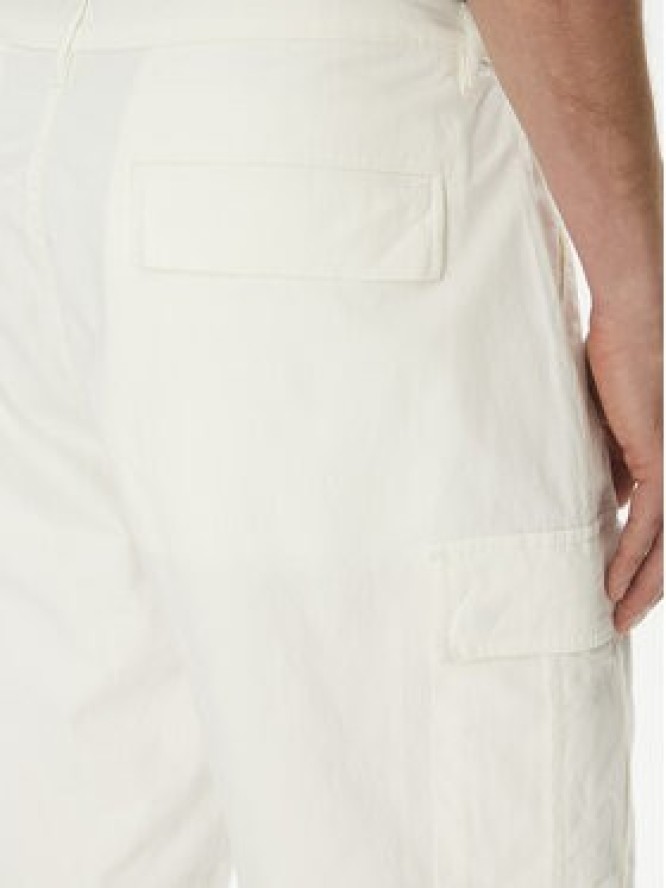 La Martina Szorty materiałowe MAB002 TW536 Biały Regular Fit