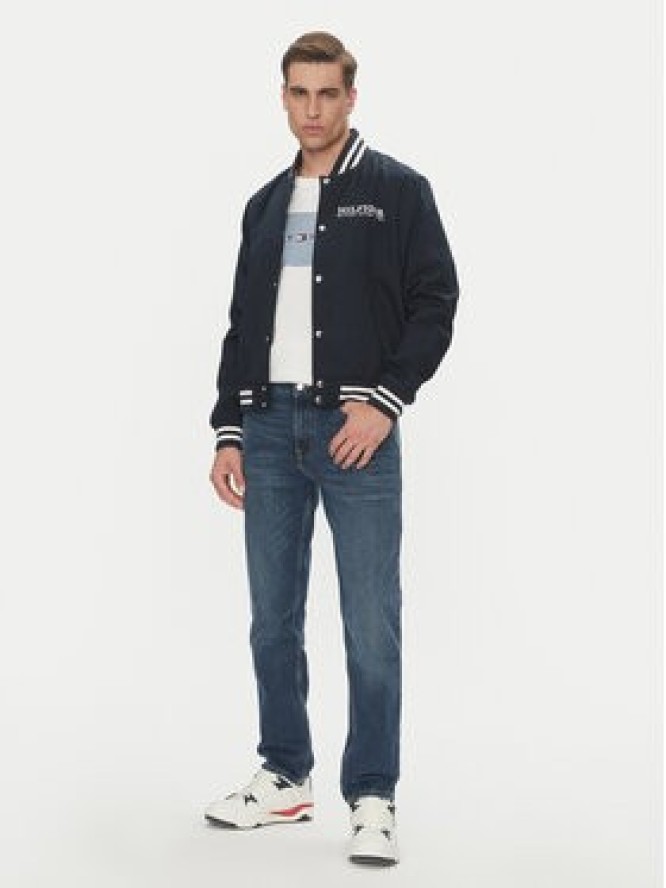 Tommy Hilfiger Kurtka bomber Americana Varsity MW0MW40647 Granatowy Regular Fit