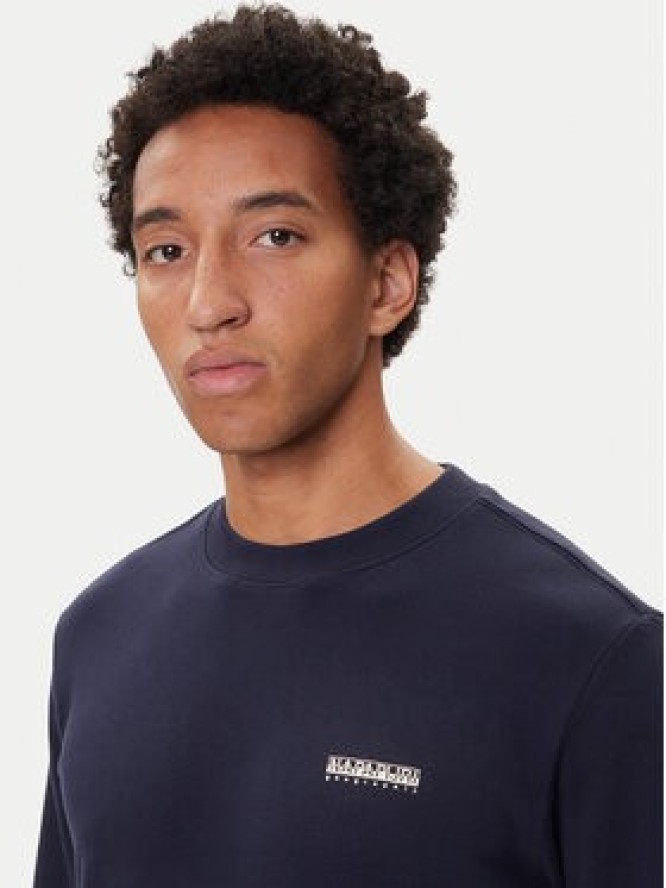 Napapijri Bluza B-Small Box C NP0A88TP Granatowy Relaxed Fit