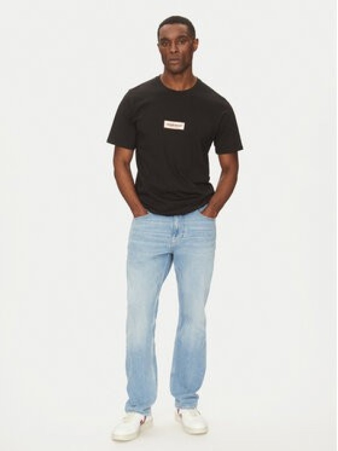 Jack & Jones T-Shirt Split 12273182 Czarny Regular Fit