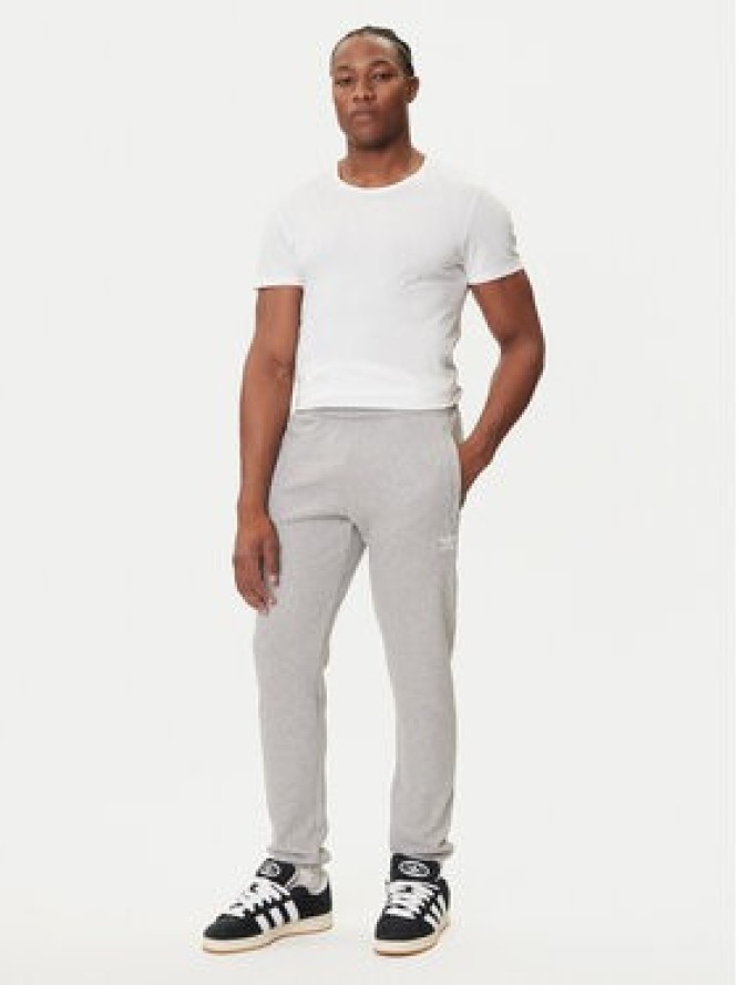 adidas Spodnie dresowe Trefoil Essentials JY6271 Szary Slim Fit