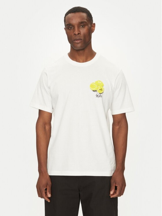 adidas T-Shirt Lounge Still Life Lemons Graphic JJ3959 Biały Regular Fit
