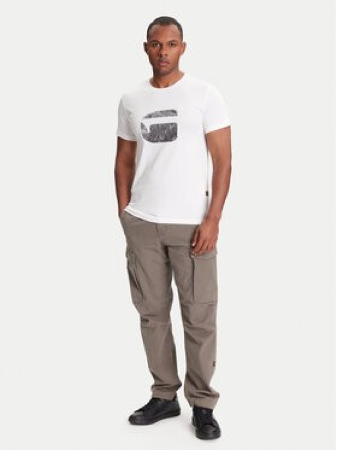 G-Star Raw T-Shirt Finger Print Burger D26041-C506 Biały Regular Fit