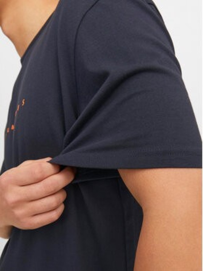 Jack & Jones T-Shirt Star 12234746 Granatowy Relaxed Fit