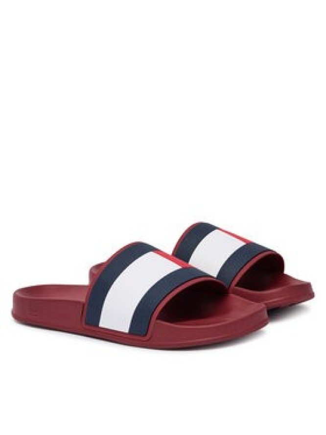 Tommy Hilfiger Klapki Core Hilfiger Flag Pool Slide FM0FM05798 Czerwony