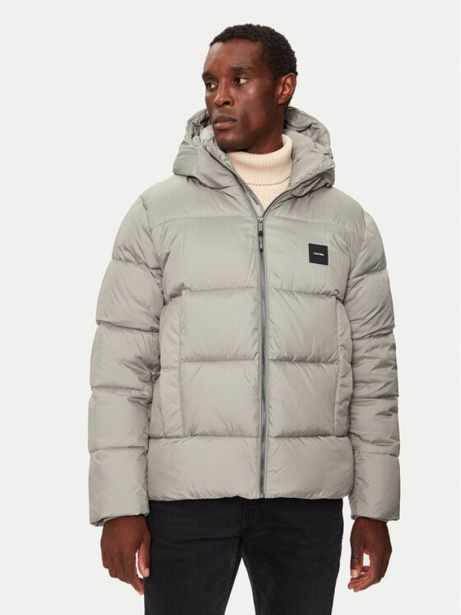 Calvin Klein Kurtka zimowa K10K113476 Szary Regular Fit