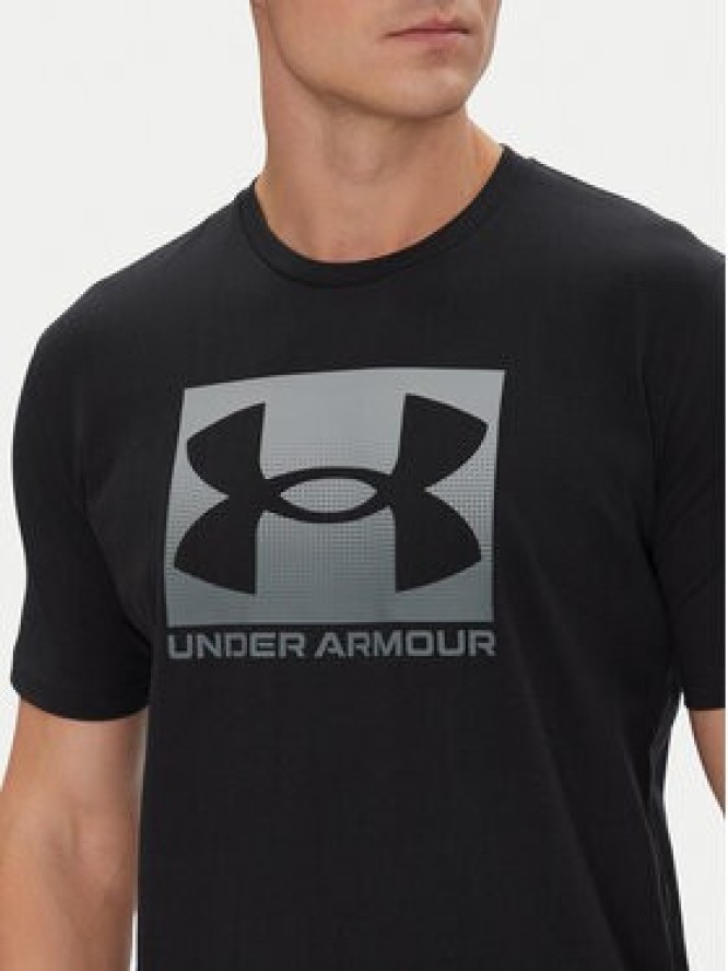 Under Armour T-Shirt Boxed Sports 1386793 Czarny Loose Fit