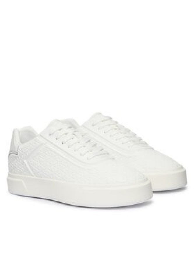 Calvin Klein Sneakersy Beasket Cup Oxf Lup Hf Aop Lth HM0HM02132 Biały