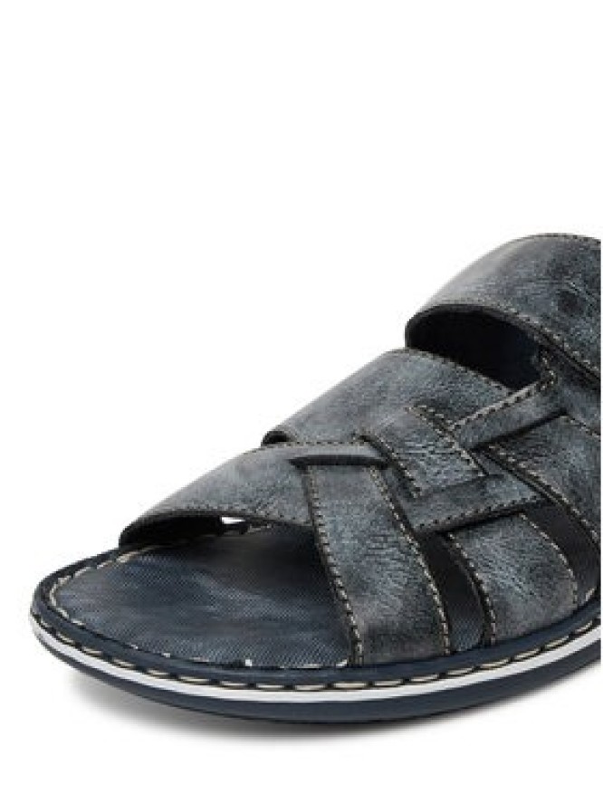 Rieker Klapki 21073-14 Granatowy