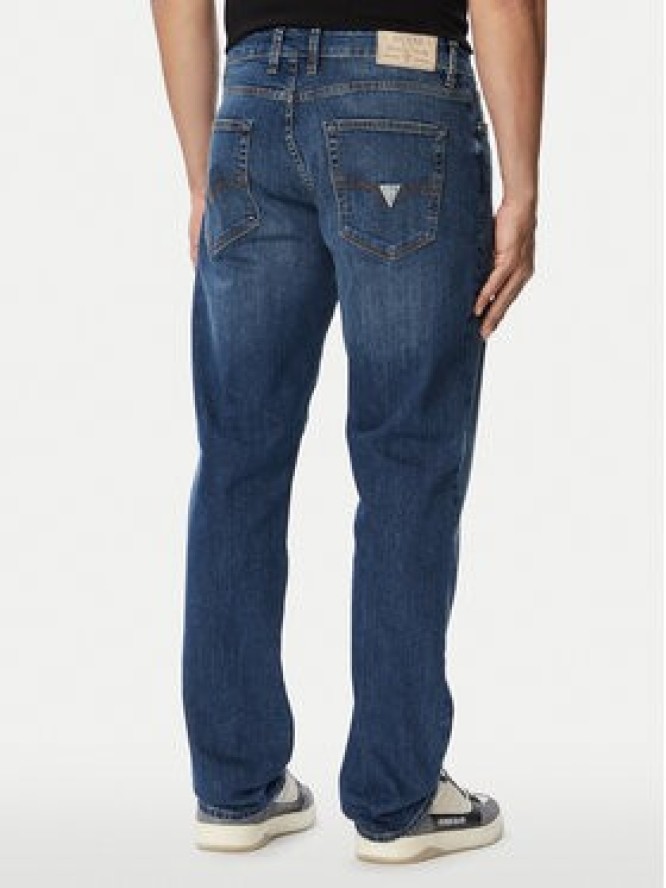 Guess Jeansy Angels M6YAN2 D1476 Granatowy Slim Fit
