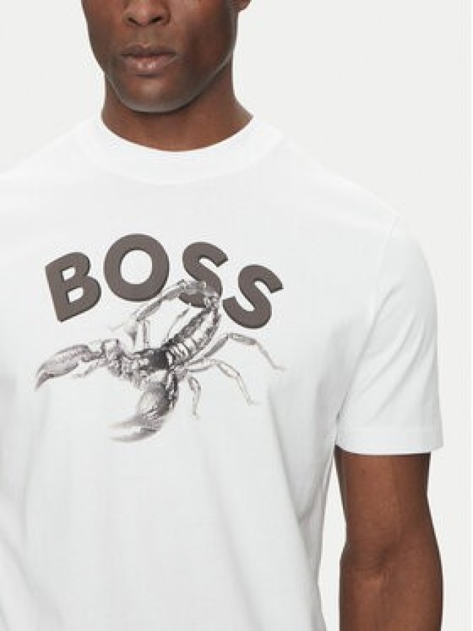 BOSS T-Shirt Te_Bossfish 50539196 Biały Regular Fit