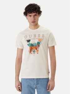 Guess T-Shirt M6GI33 K3310 Écru Regular Fit