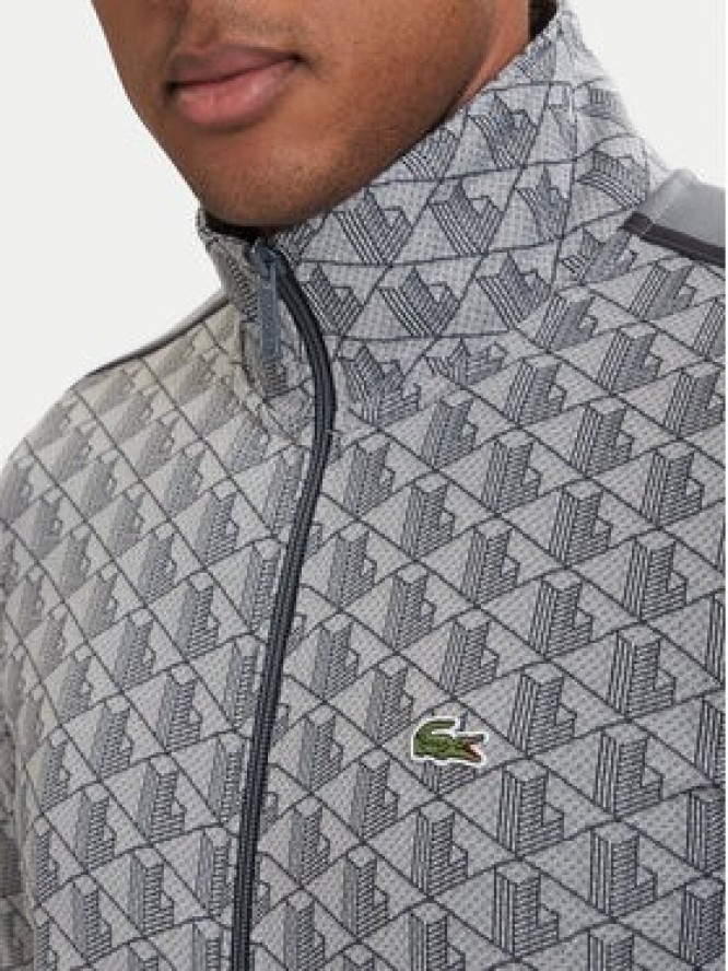 Lacoste Bluza SH1368 Szary Regular Fit