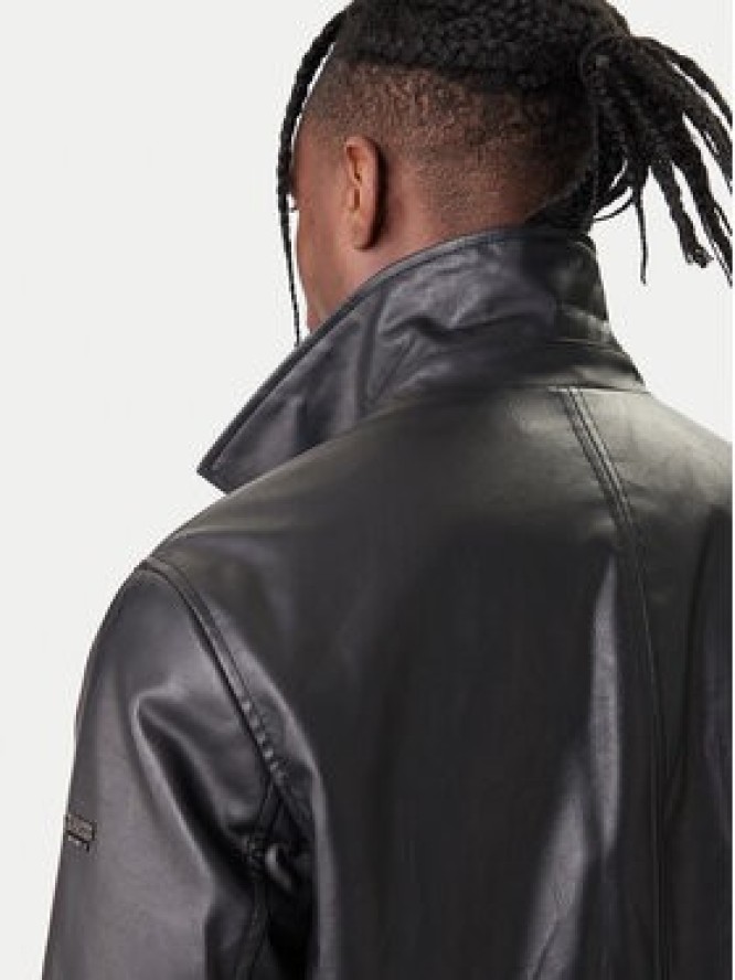 Guess Kurtka z imitacji skóry M6RL0A WJ260 Czarny Regular Fit