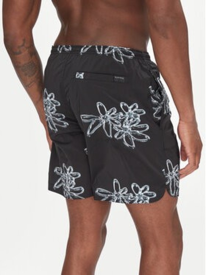 Filling Pieces Szorty kąpielowe Chrome 9141374 Czarny Regular Fit