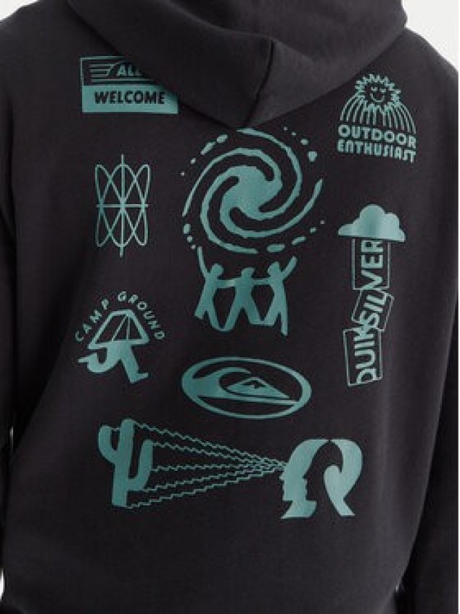 Quiksilver Bluza EQYFT05126 Czarny Comfort Fit