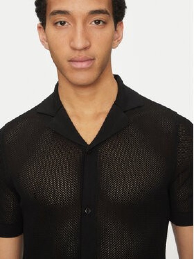 Calvin Klein Swimwear Koszula KM0KM01087 Czarny Regular Fit