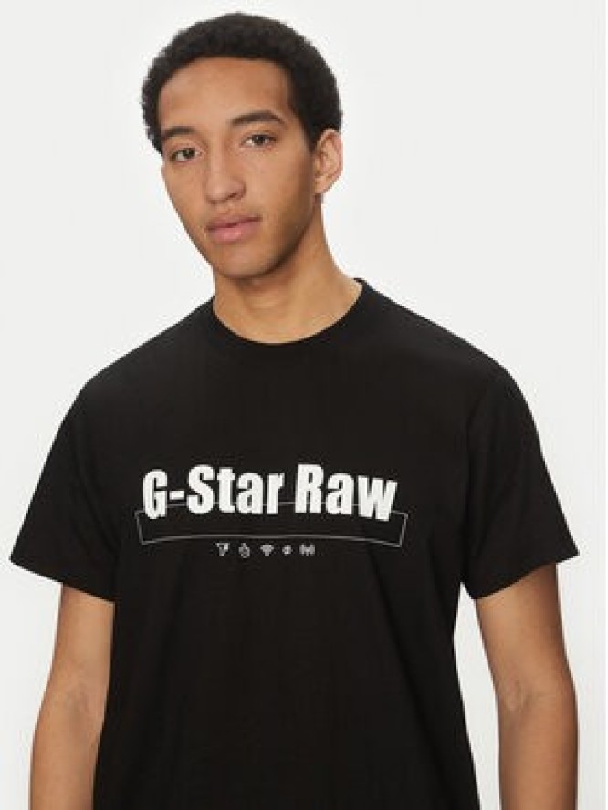 G-Star Raw T-Shirt Symbols D25970-C336 Czarny Regular Fit