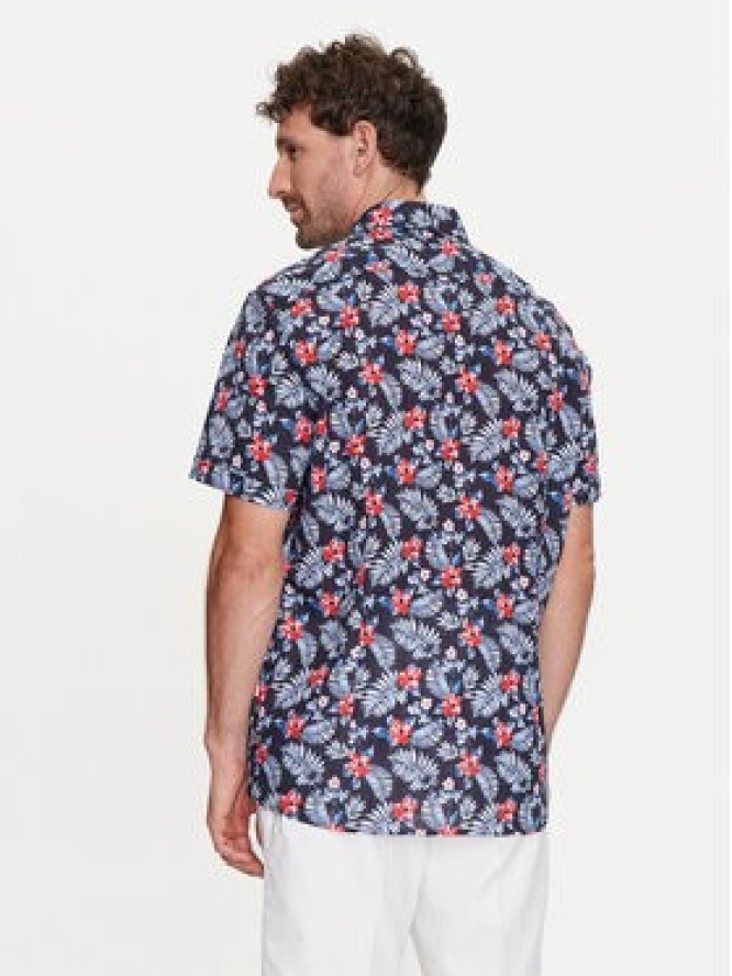 Bugatti Koszula 9450 58333A Granatowy Slim Fit