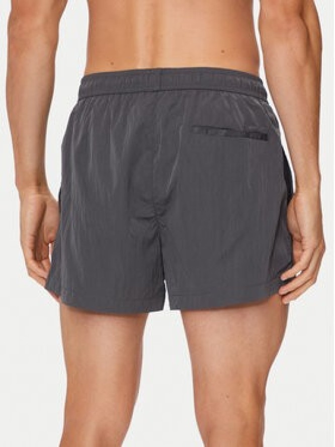 Calvin Klein Swimwear Szorty kąpielowe KM0KM01048 Szary Regular Fit