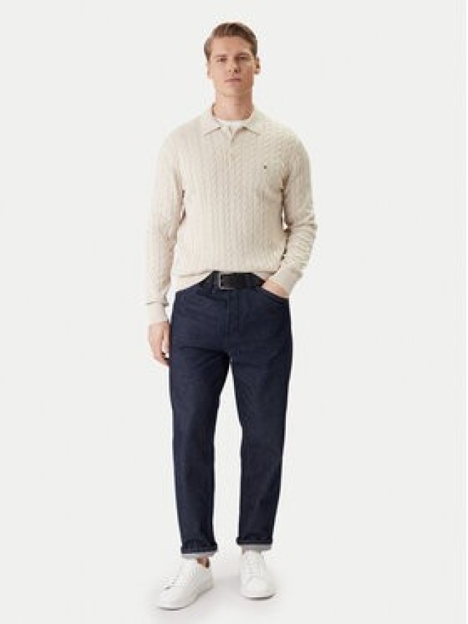 Tommy Hilfiger Sweter Classic MW0MW41955 Beżowy Regular Fit