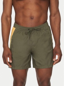 Quiksilver Szorty materiałowe EQYJV04136 Zielony Regular Fit