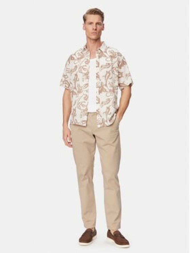 Jack & Jones Koszula Montauk 12293763 Biały Relaxed Fit