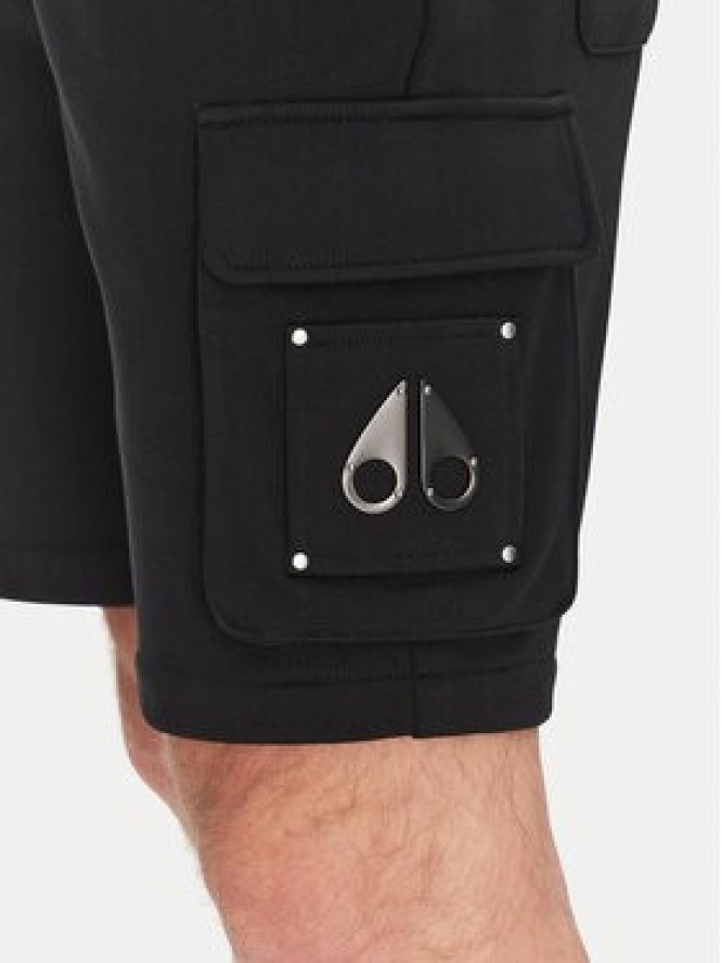 Moose Knuckles Szorty sportowe Hartsfield M14MR794 Czarny Regular Fit