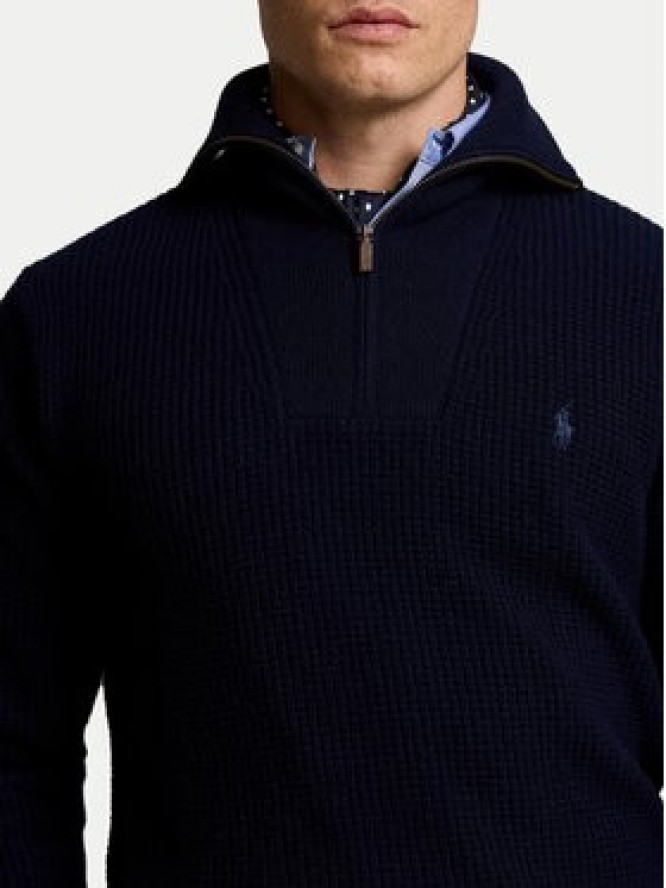 Polo Ralph Lauren Sweter 710941101001 Granatowy Regular Fit