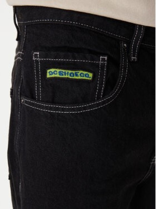 DC Shoes Jeansy Worker Baggy Denim Rbt ADYDP03079 Czarny Baggy Fit