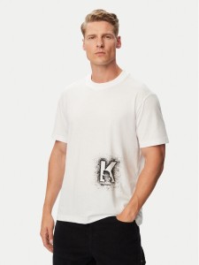 Karl Lagerfeld Jeans T-Shirt B3M17029 Biały Regular Fit