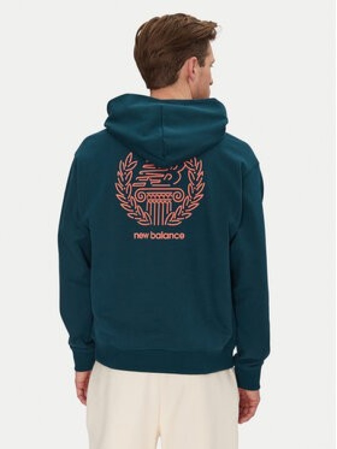 New Balance Bluza MT51979 Niebieski Regular Fit