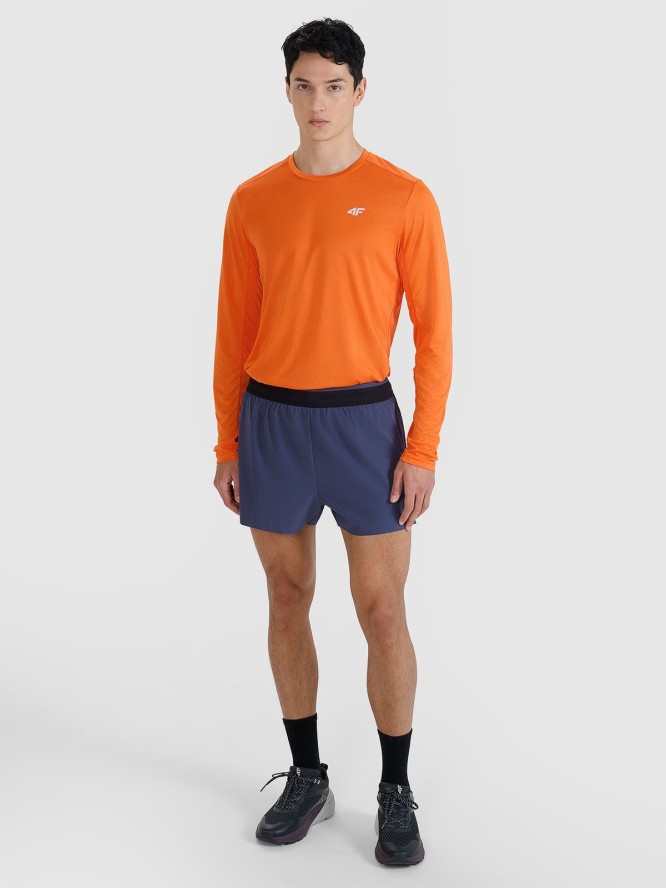 4F Spodenki do biegania szybkoschnące męskie - szare XL