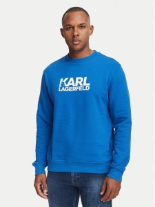 KARL LAGERFELD Bluza 705780 561917 Niebieski Regular Fit