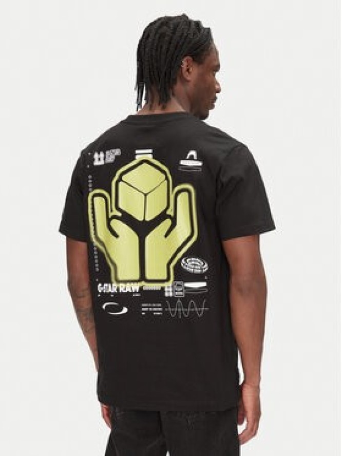 G-Star Raw T-Shirt Back Graphic D26046-C336 Czarny Loose Fit