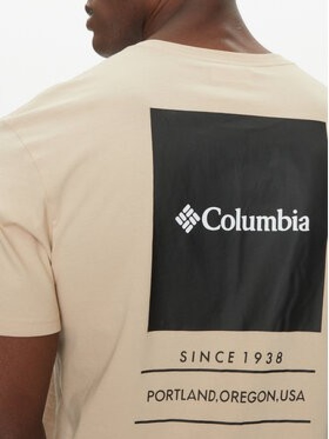 Columbia T-Shirt Barton Springs™ 2058331 Beżowy Regular Fit