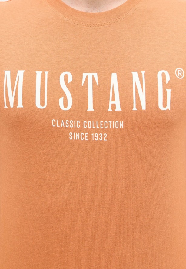 MĘSKA KOSZULKA MUSTANG AustinT-shirt LOGO Raw Sienna 1015054 7088