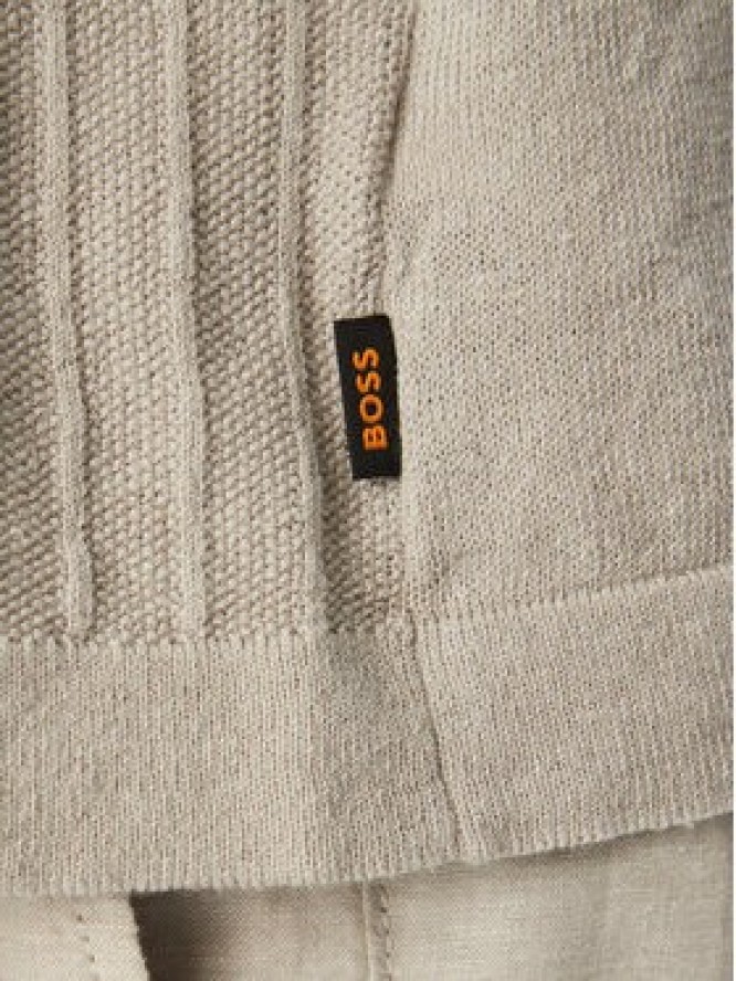 BOSS Koszula Amicino 50558725 Beżowy Regular Fit