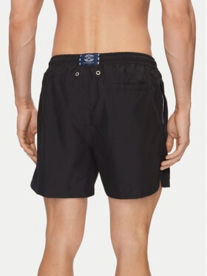 HOM Szorty kąpielowe 402537 Czarny Regular Fit