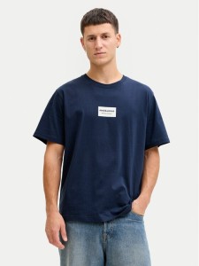 Jack & Jones T-Shirt Frank 12288092 Granatowy Relaxed Fit