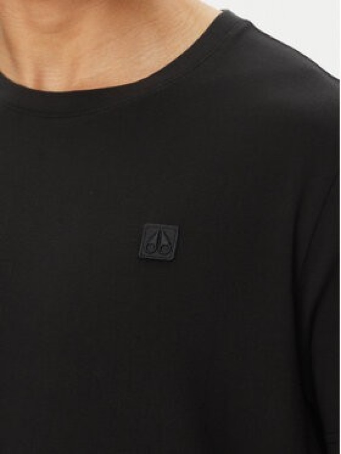 Moose Knuckles T-Shirt Duluth M15MT759 Czarny Regular Fit