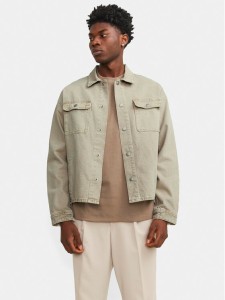 Jack & Jones Kurtka jeansowa Chase 12249029 Beżowy Loose Fit