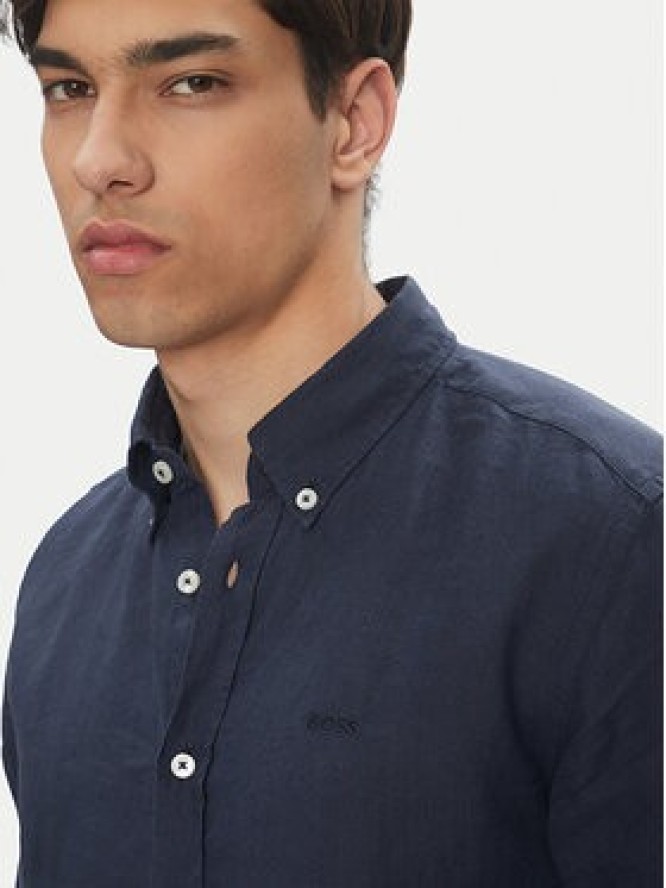 BOSS Koszula H-Roan-Bd-E-C1 50520283 Granatowy Slim Fit