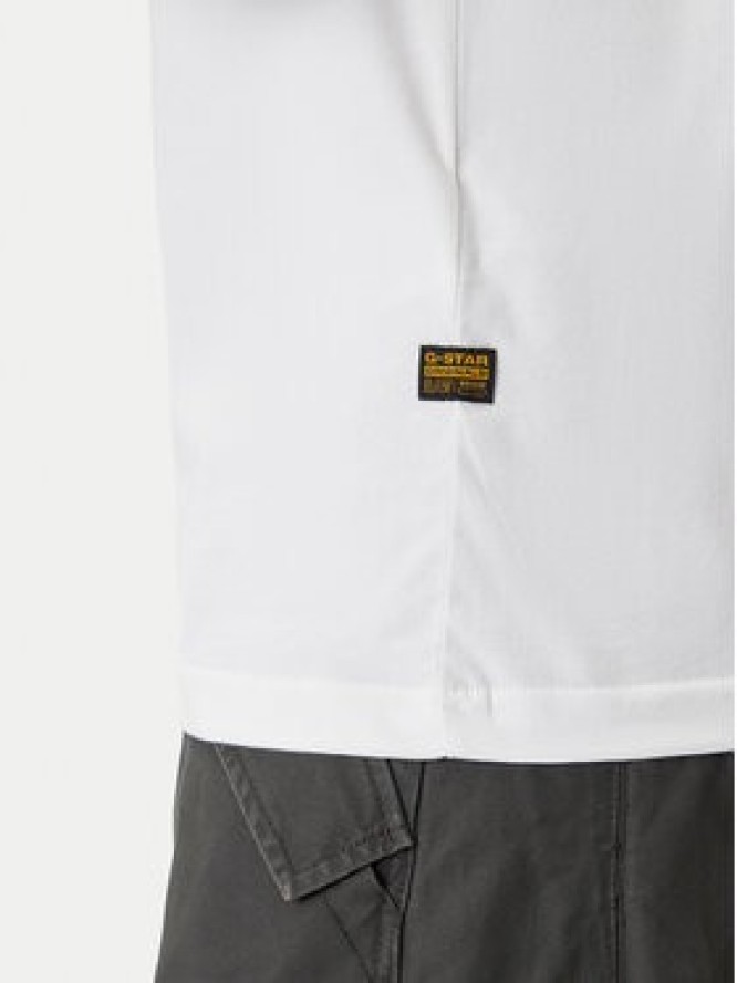 G-Star Raw T-Shirt HD Print D26824-D975 Biały Regular Fit