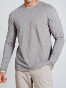 Koszulka z długimi rękawami - szary