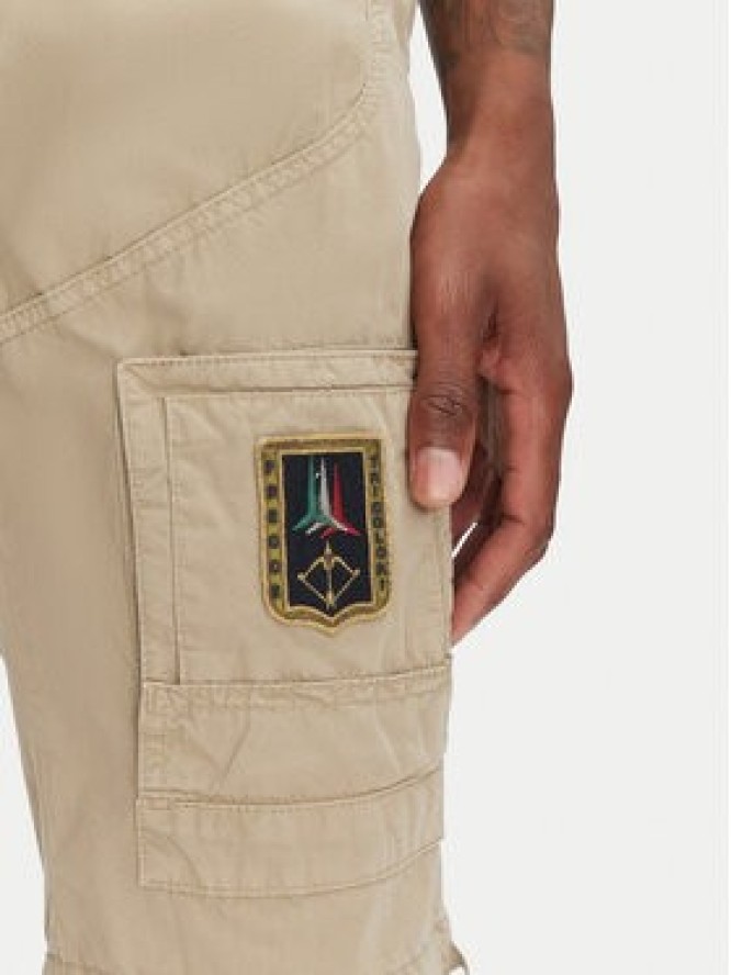 Aeronautica Militare Szorty materiałowe 251BE041CT1122 Beżowy Regular Fit