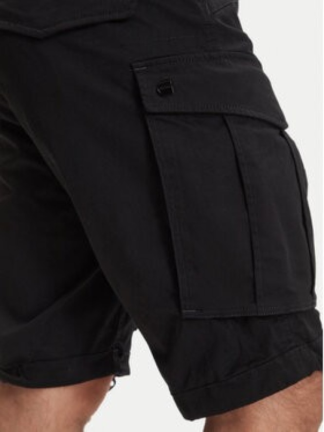 G-Star Raw Szorty materiałowe Rovic Zip D26214-5126 Czarny Relaxed Fit
