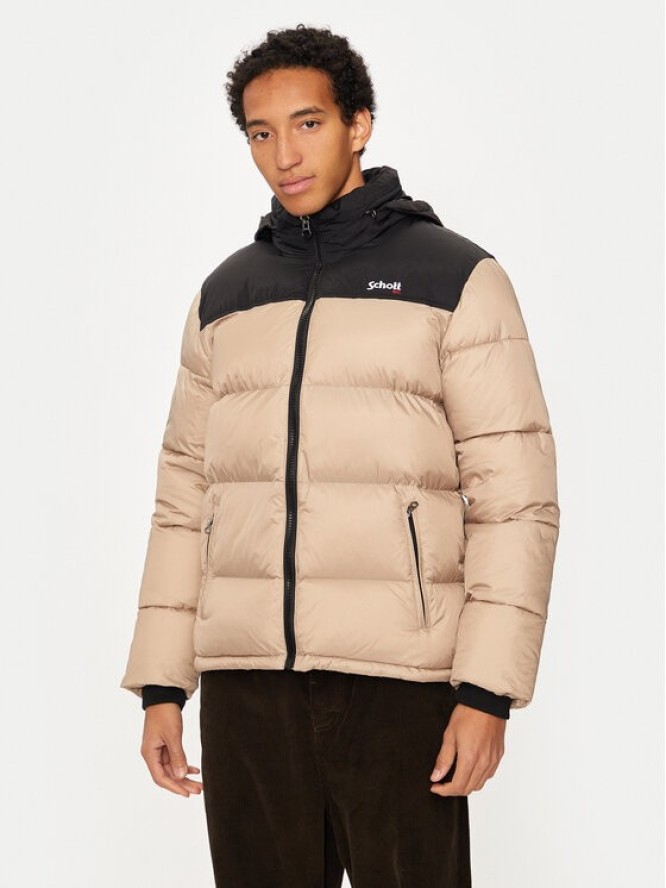 Schott NYC Kurtka zimowa UTAH Beżowy Regular Fit