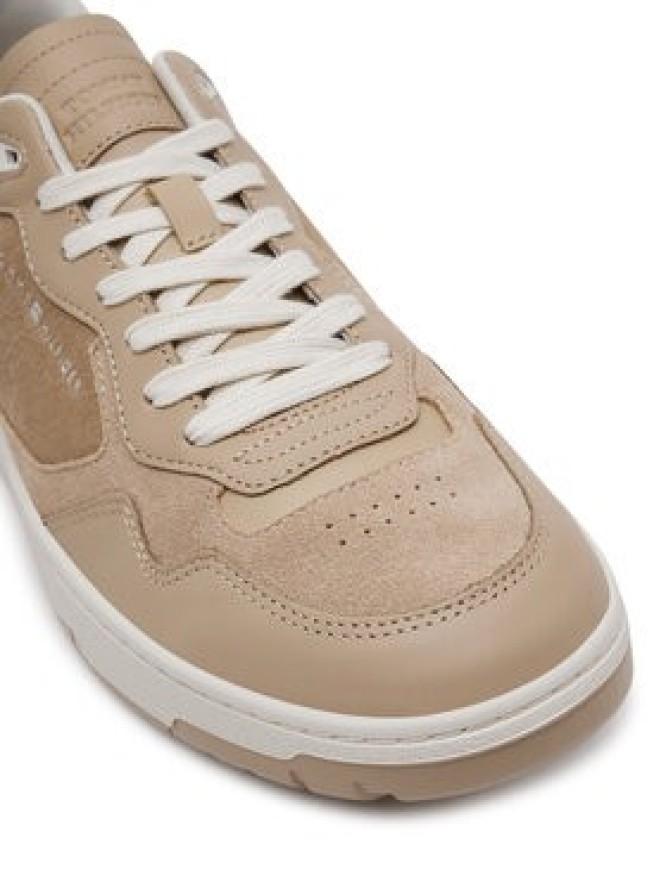 Tommy Hilfiger Sneakersy Th Basket Better Premium Mix FM0FM05417 Beżowy