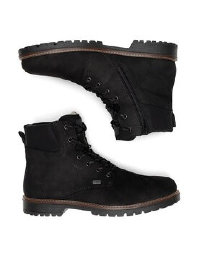 Rieker Trzewiki F3606-00 Czarny